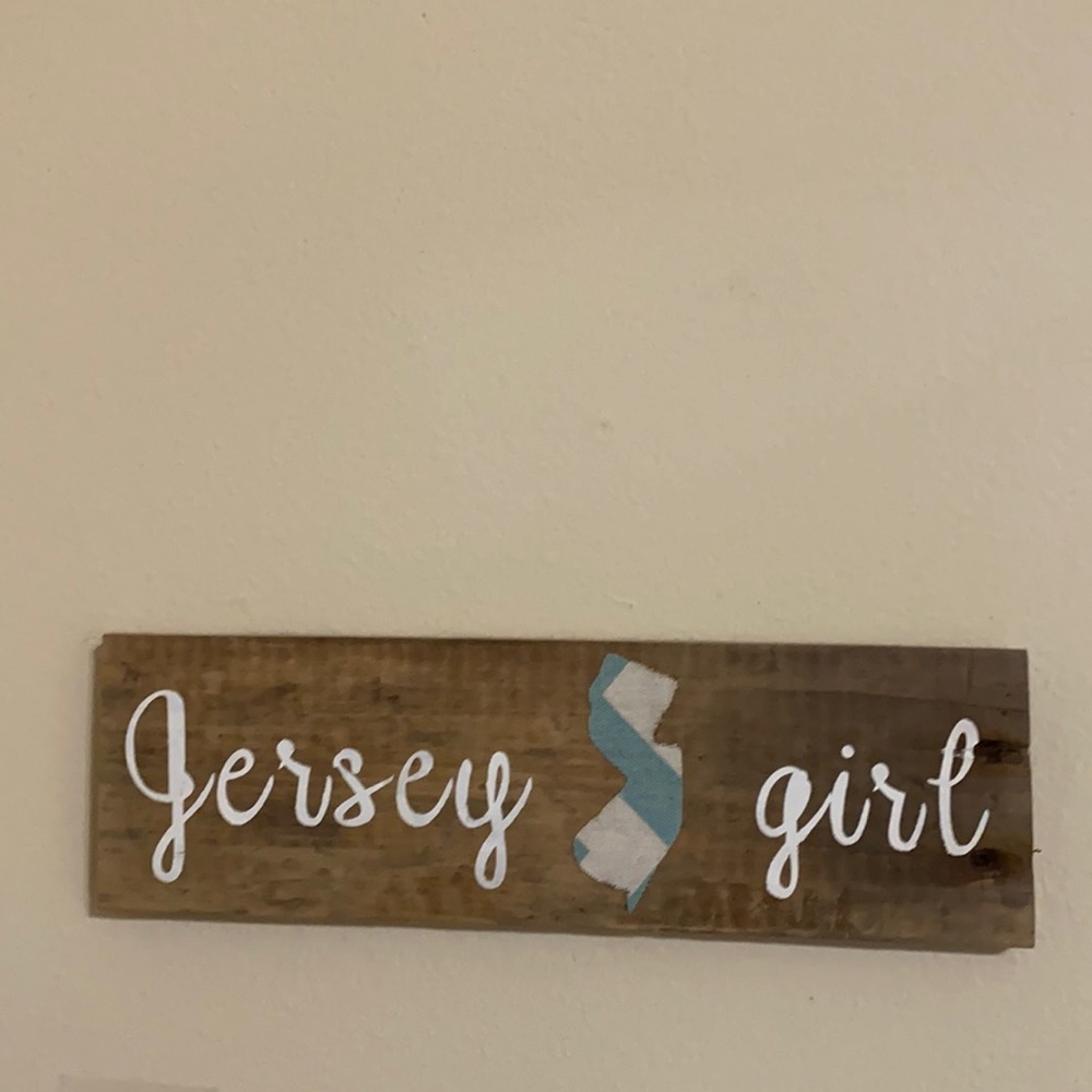 Jersey Girl Wooden Plaque